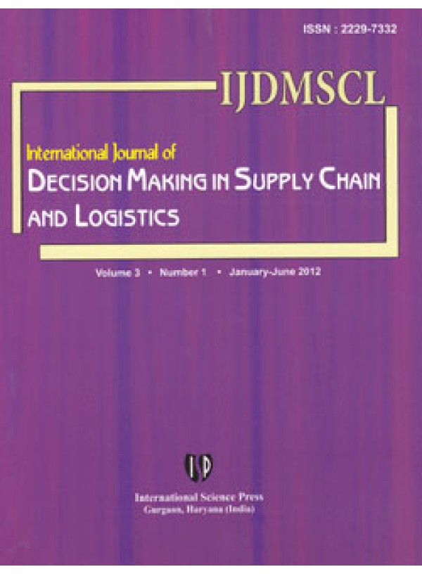 International Journal of Decision Making in Supply Chain and Logistics