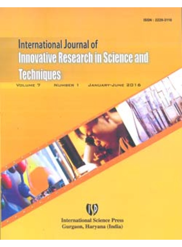 International Journal of Innovative Research in Science and Techniques