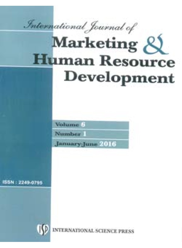 International Journal of Marketing & Human Resource Development