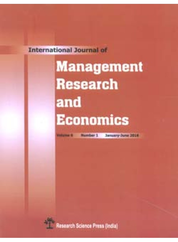 International Journal of Management Research and Economics