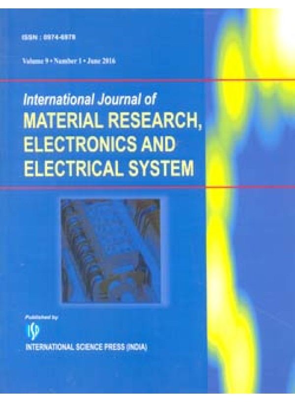 International Journal of Material Research, Electronics and Electrical System