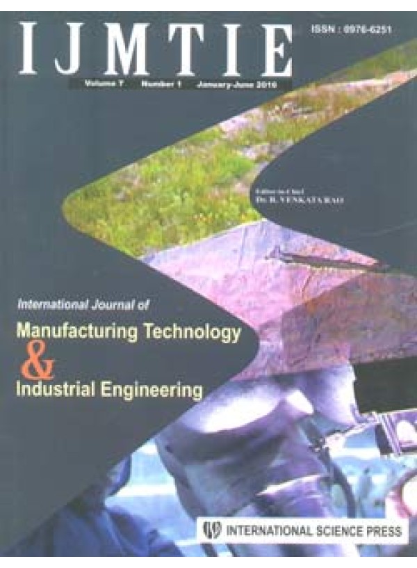 International Journal of Manufacturing Technology and Industrial Engineering