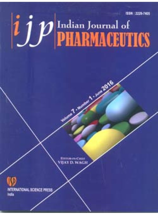 Indian Journal of Pharmaceutics