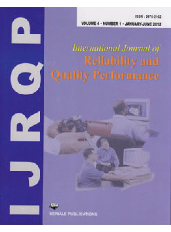 International Journal of Reliability and Quality Performance
