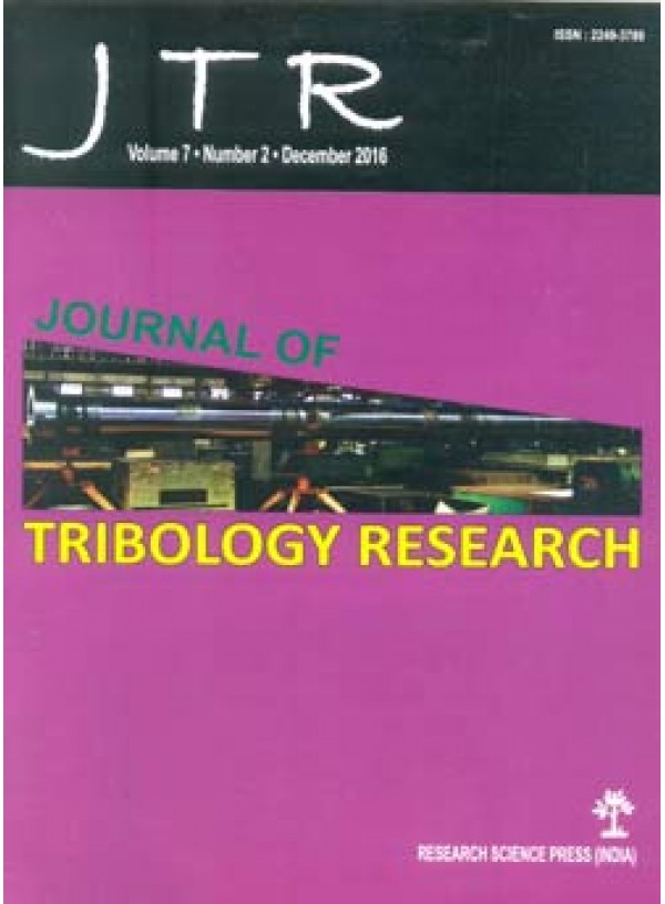Journal of Tribology Research